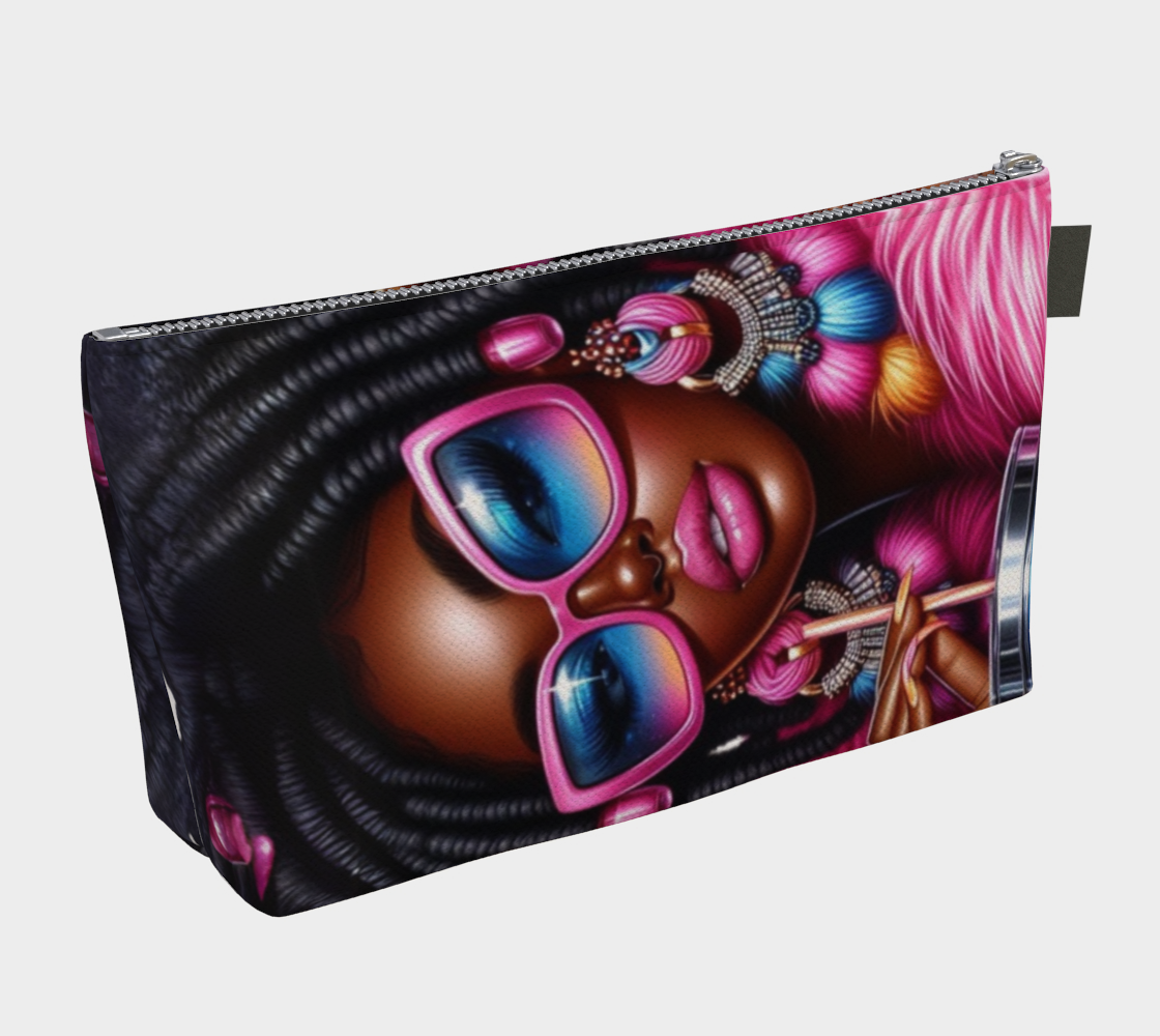 Unbothered Energy Tote Makeup Bag