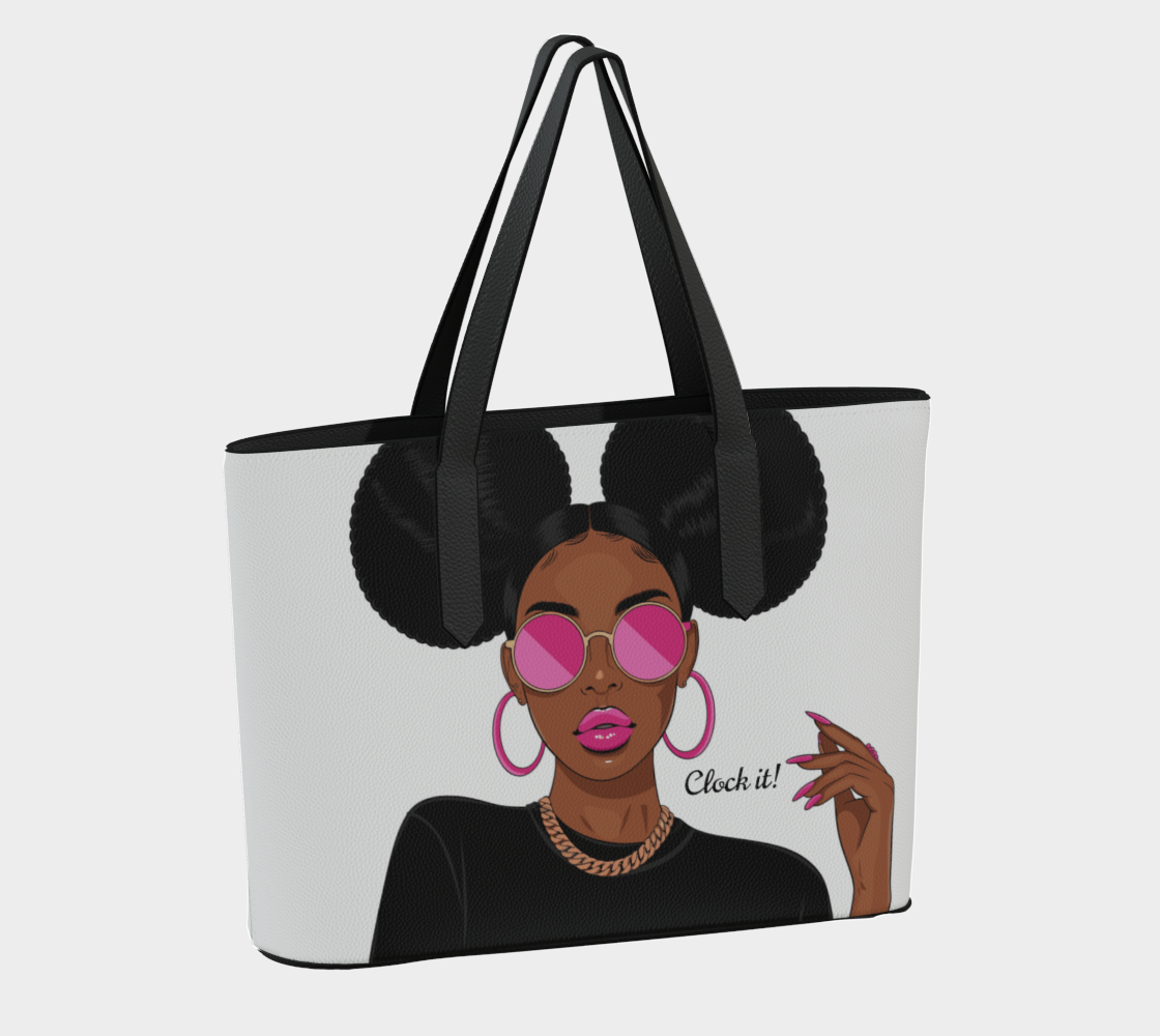 I Am A Leader. Clock it! Tote Bag